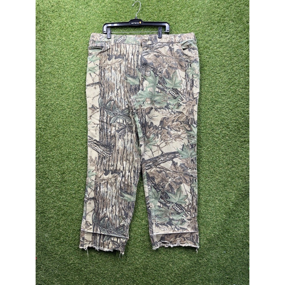 Cabelas Camo Pants Mens 46x30 Dry Plus Scent Lok Real Tree Lined Hunting Work